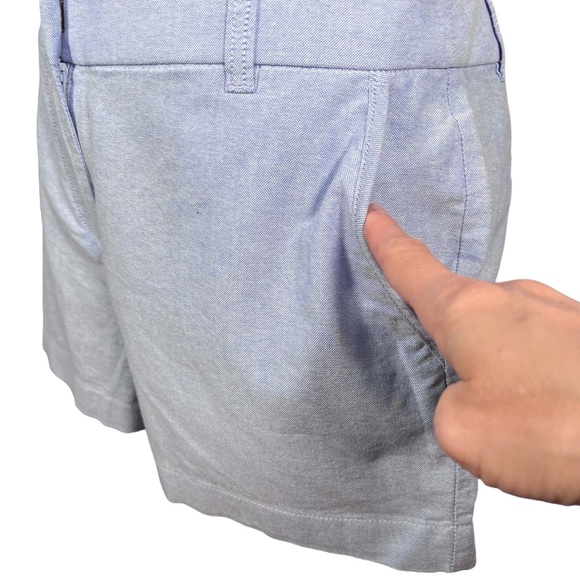 J. Crew Blue Cotton Shorts Poplin Preppy Classic Summer Shorts Womens Size 4 - Picture 4 of 14